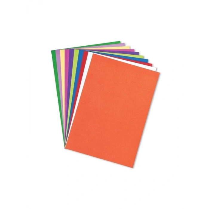 A4 Boyutunda Renkli Fon Kartonu, 10 Renk Seçeneği
