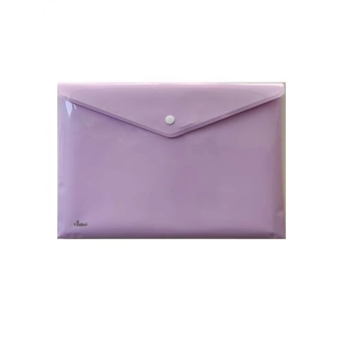 A4 Çıtçıtlı Zarf Dosya, 5 Farklı Pastel Renk Seçeneği