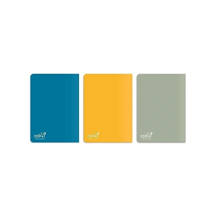 A4 Çizgili Defter Seti - 6 Renkli Karton Kapak