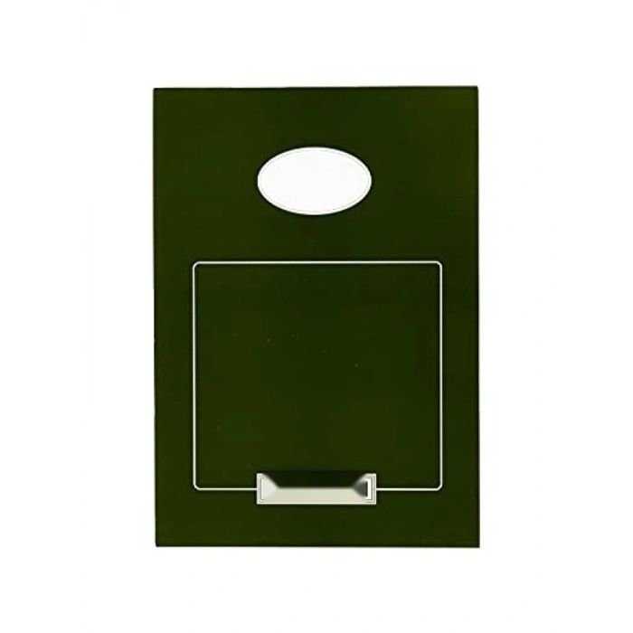 A4 Çizgisiz Klasik Not Defteri - 50 Yaprak, Yeşil Karton Kapak