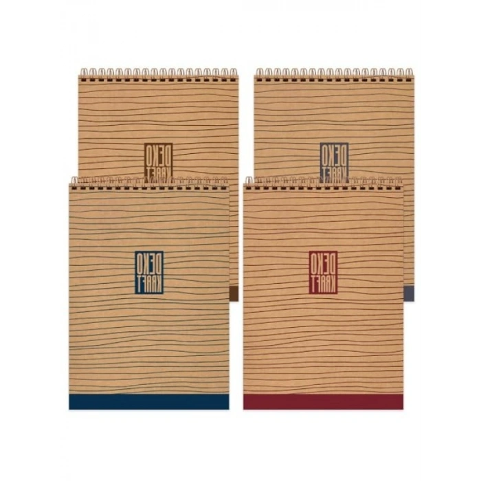 A4 Çizgisiz Spiralli Bloknot - 100 Yaprak