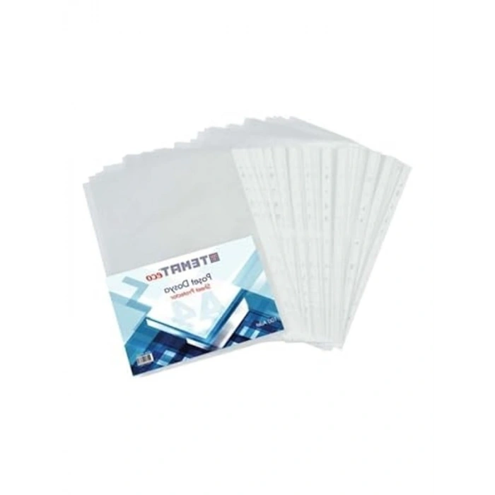 A4 Delikli U Poşet Dosya - 100lü Paket