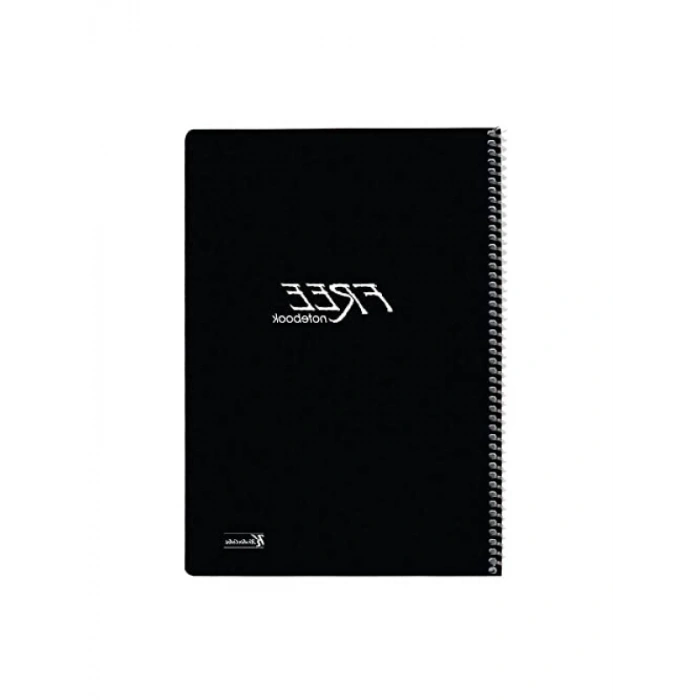 A4 Ebatında Kareli Spiralli Okul Defteri - 120 Yaprak