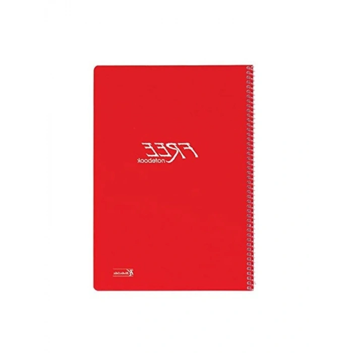 A4 Ebatında Kareli Spiralli Okul Defteri - 120 Yaprak