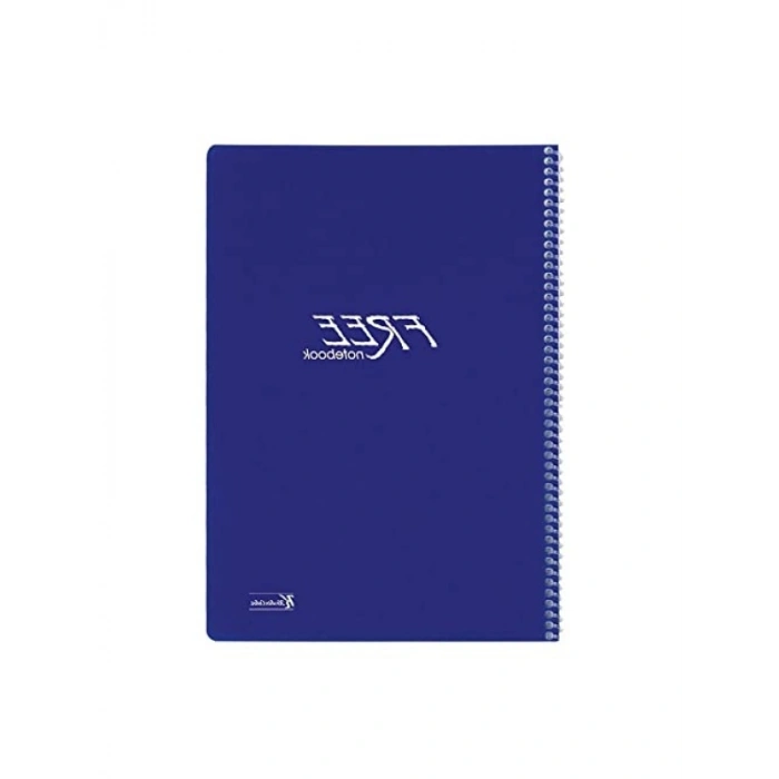 A4 Ebatında Kareli Spiralli Okul Defteri - 120 Yaprak