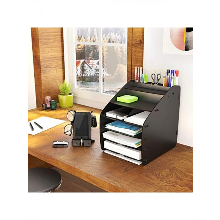 A4 Evrak Rafı, 6 Renkli Masaüstü Organizer