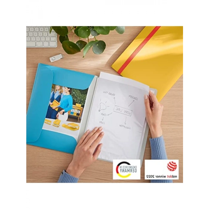 A4 Formatında Mobil Sunum Dosyası - Mavi