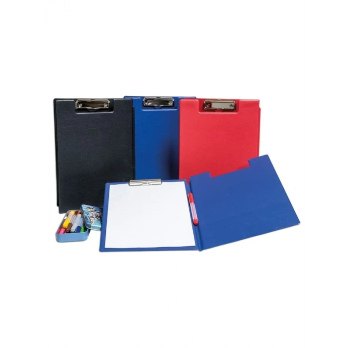 A4 PVC Kapaklı Sekreter Tablası - Siyah