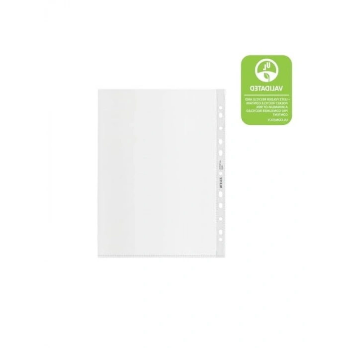 A4 Şeffaf Poşet Dosya - 25 Adet, Geri Dönüştürülmüş Plastik