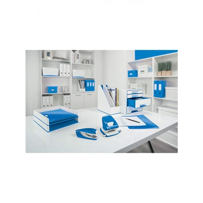 A4 Sıkıştırmalı Dosya, Metalik Mavi