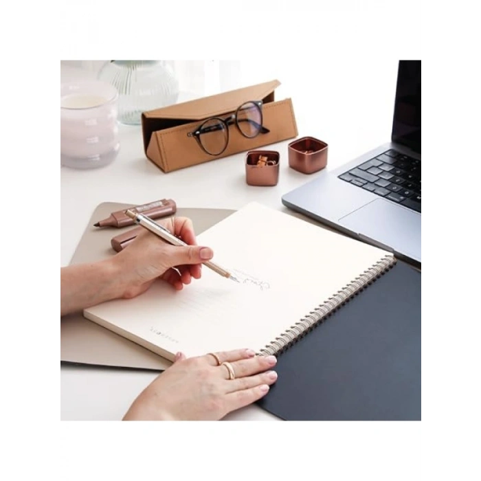 A4 Siyah Kraft Kapaklı 70 Yaprak Çizgili Not Defteri