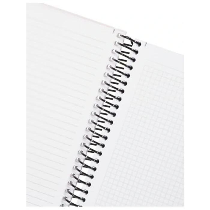 A4 Spiral Defter - 210 Yaprak, 7 Konulu, Kırmızı