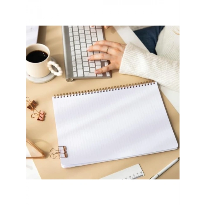 A4 Spiralli Çizgili Okul Defteri Seti, 80 Yaprak