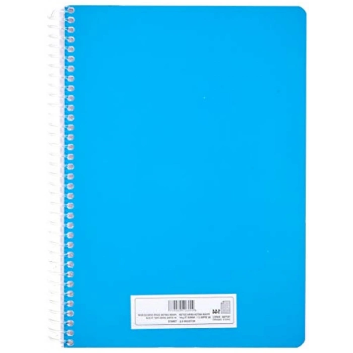 A4 Spiralli Karton Kapaklı Defter - 144 Yaprak - Kareli