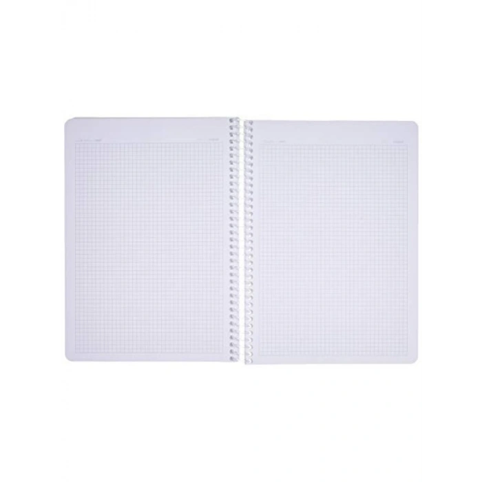 A4 Spiralli Karton Kapaklı Defter - 144 Yaprak - Kareli