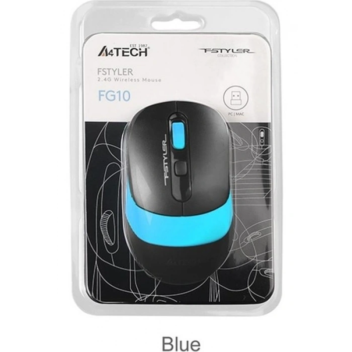 A4 Tech Fg10 Mavi Nano Kablosuz Optik 2000 Dpı Mouse
