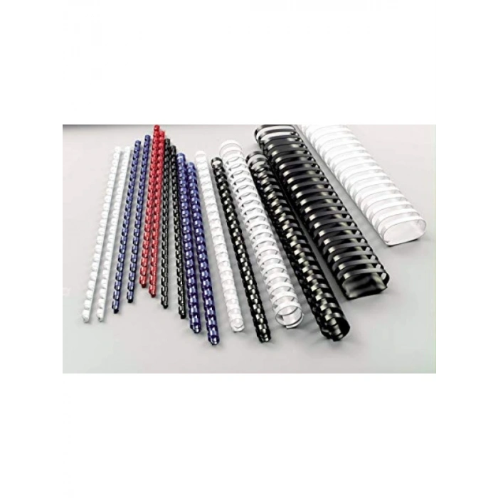 A4 Uzunlukta Siyah Ciltleme Spiralleri - 100lü Paket