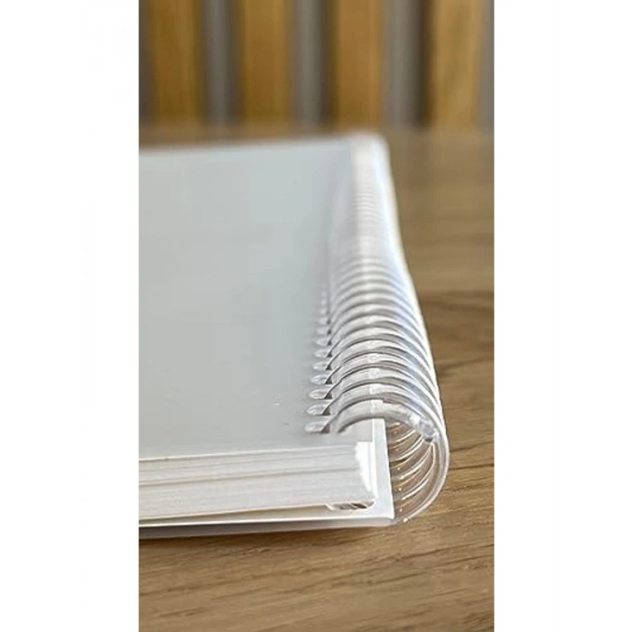 A4 Yırtılmaz Su Geçirmez Spiralli Defter, 60 Yaprak, Ofis İçin
