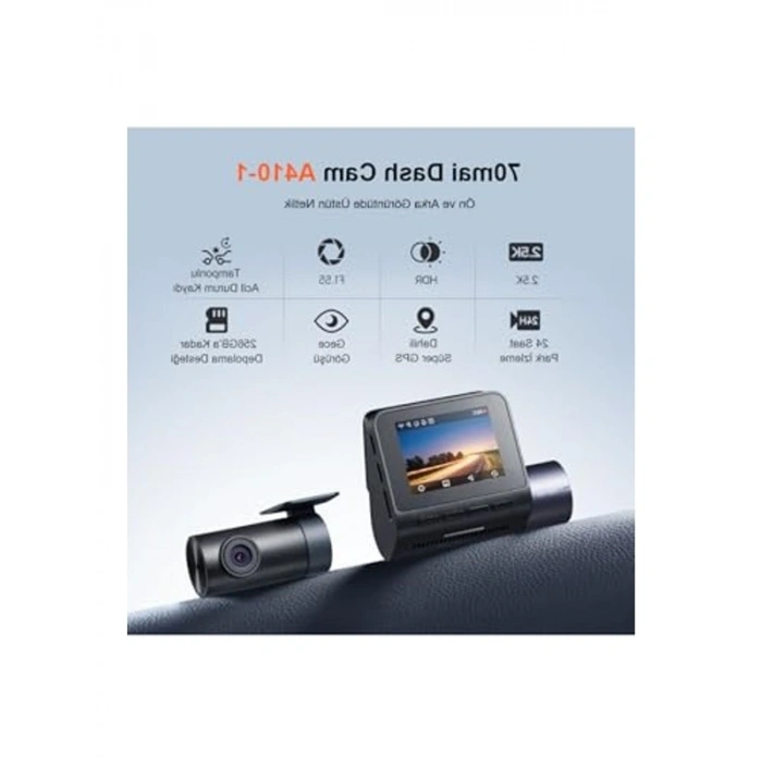 A410 Ön Kamera ve RC21 Arka Kamera Seti, 2.5K + 1080P