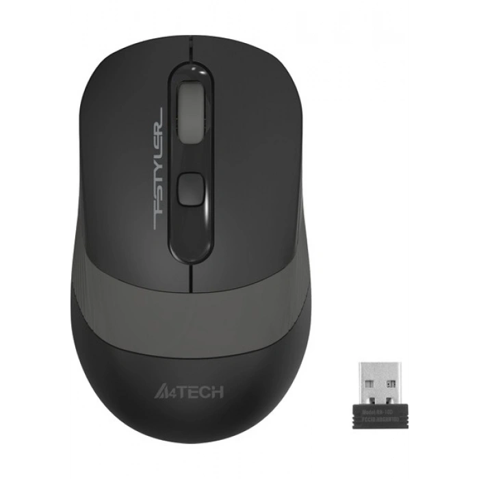 A4Tech FG10 Nano Alıcı Kablosuz Optik 2000DPI Enerji Korumalı Mouse – Siyah
