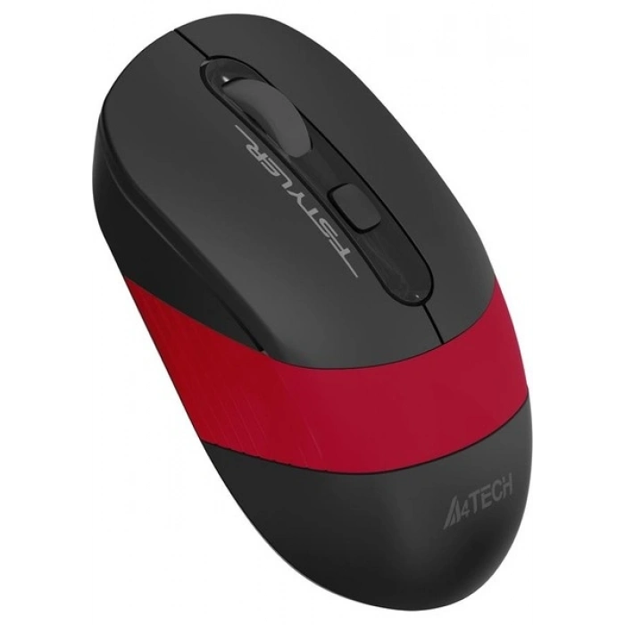 A4Tech FG10 Nano Alıcı Kablosuz Optik 2000DPI Enerji Korumalı Mouse - Siyah/Kırmızı