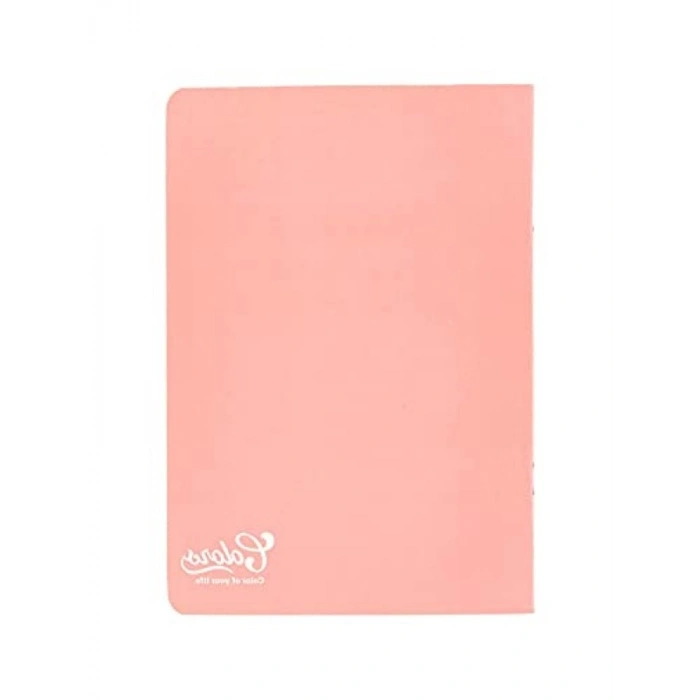 A5 40 Yaprak Kareli Defter - Pembe Renk