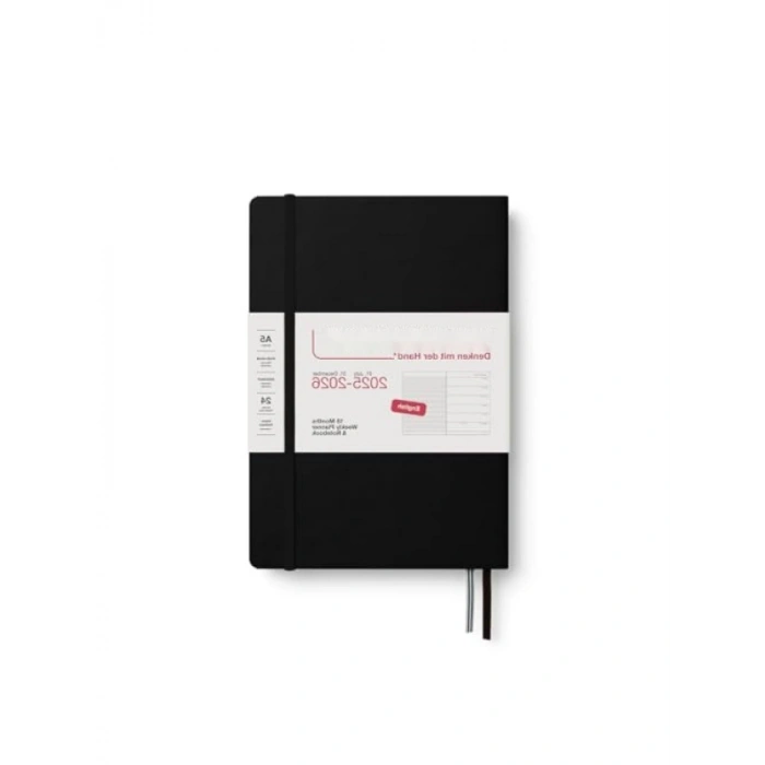 A5 Boyutunda 18 Aylık Sert Kapaklı Ajanda ve Not Defteri