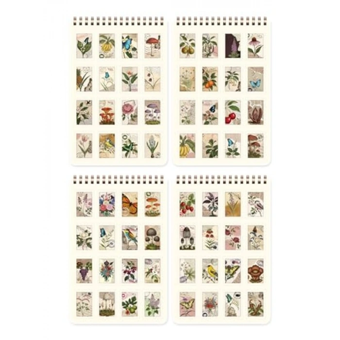 A5 Boyutunda 18 Yaprak Pul Etiket Defteri, 288 Adet Set