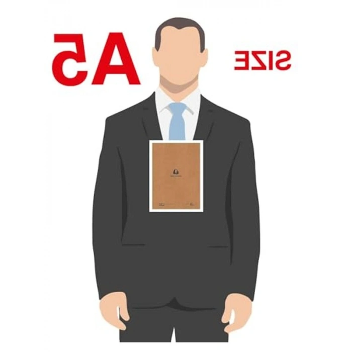 A5 Boyutunda 4lü Defter Seti, Çizgili ve Kraft Kapak