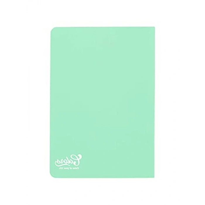 A5 Boyutunda 60 Yaprak Kareli Defter, Yeşil Renk Seçeneği