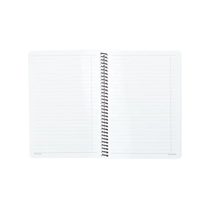 A5 Boyutunda 80 Yapraklı Çizgili Spiralli Defter