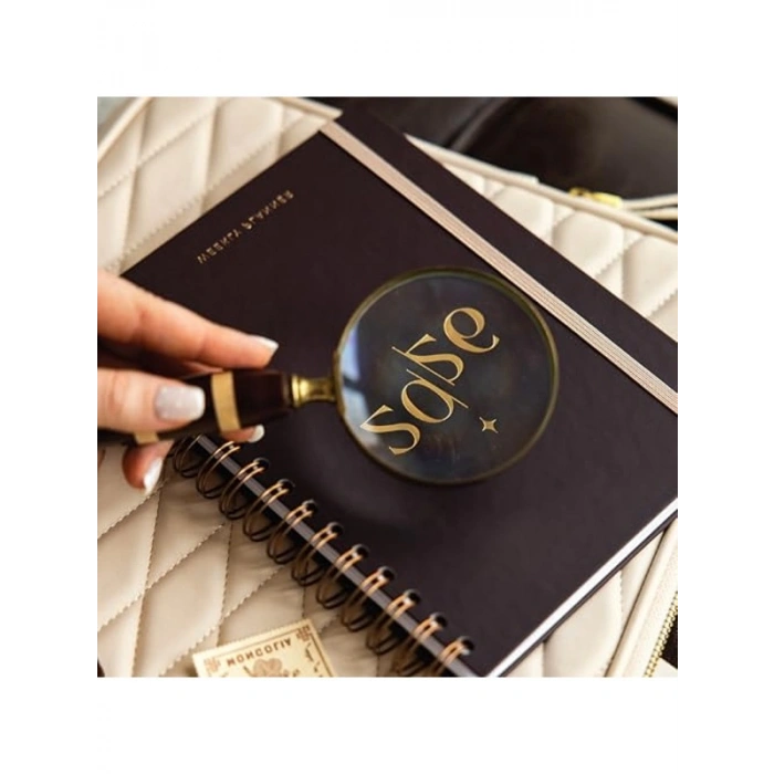 A5 Boyutunda Haftalık Spiralli Ajanda, Kahverengi