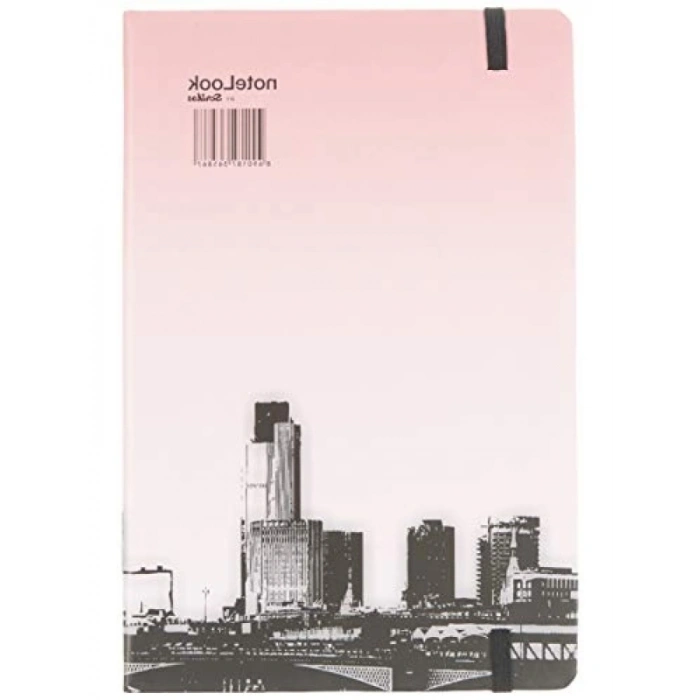 A5 Boyutunda Sert Kapaklı Çizgili Defter, 100 Yaprak