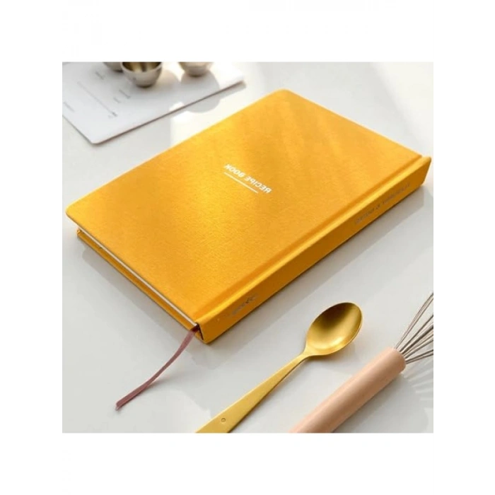 A5 Boyutunda Sert Kapaklı Tarif Defteri - 100+ Tarif Kapasitesi