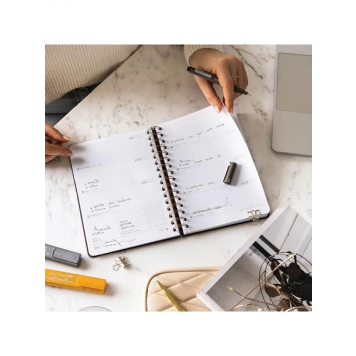 A5 Boyutunda Süresiz Planlayıcı Ajanda - Galaksi Temalı