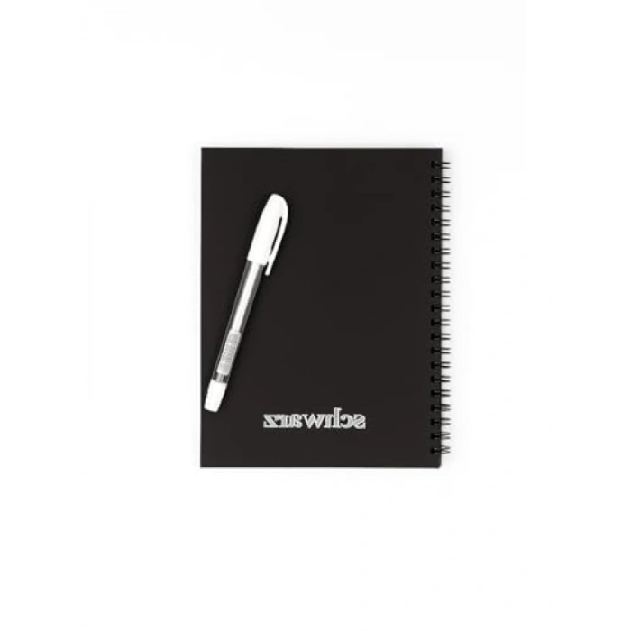 A5 Çizgisiz Spiralli Defter, Premium Kalite, Beyaz Jel Kalem Hediye