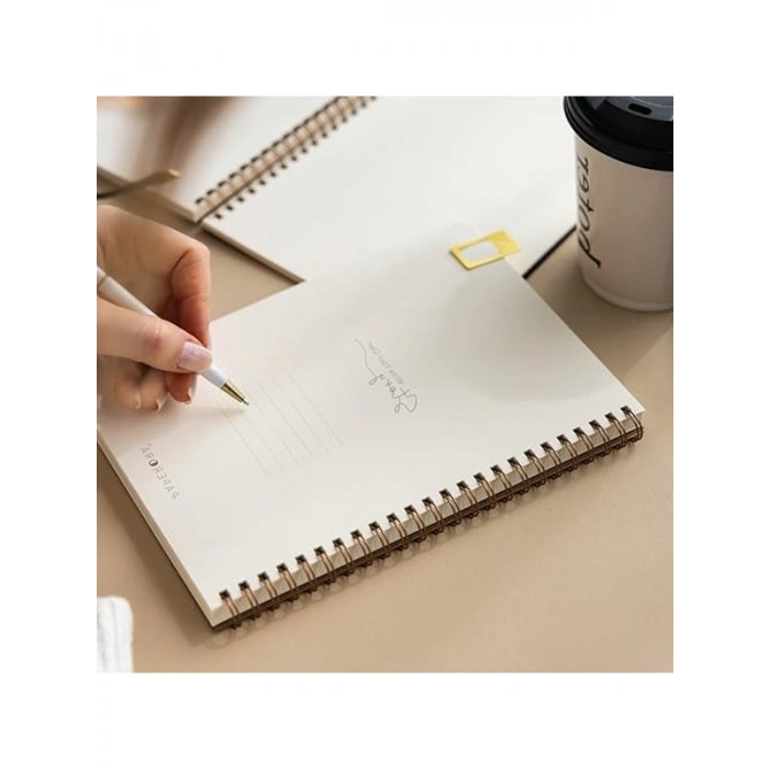 A5 Düz Çizgisiz Not Defteri - 70 Yaprak, Kraft Kapak