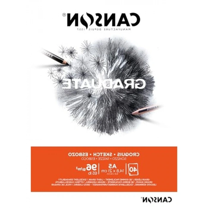 A5 Eskiz Kağıdı Tabakası - 40 Doğal Beyaz Levha