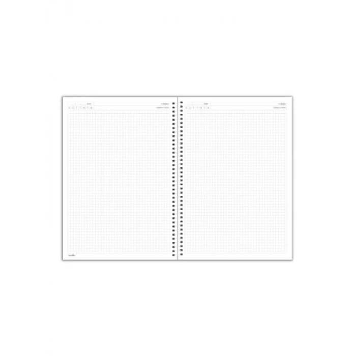 A5 Kareli Defter - 200 Sayfa, Turkuaz Renk