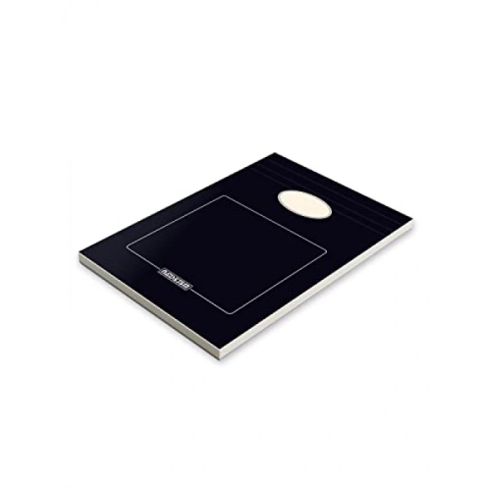 A5 Karton Kapaklı Bloknot, Düz Siyah 80 Yaprak