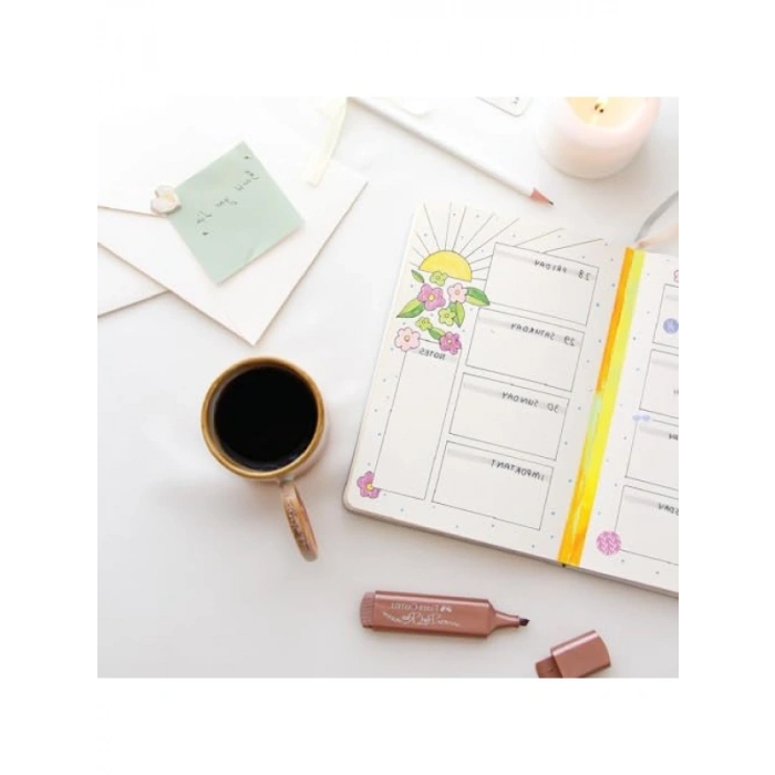 A5 Noktalı Bullet Journal Defteri, 140 gr, 80 Yaprak