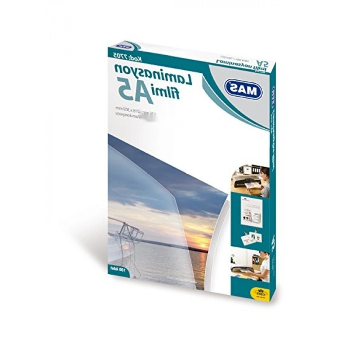 A5 Şeffaf Laminasyon Filmi, 100 Adet