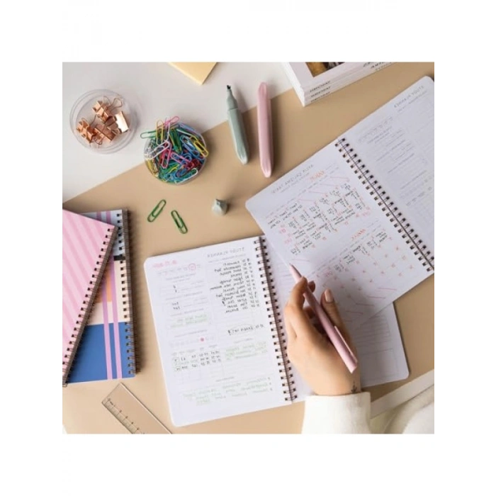 A5 Spiralli Çalışma Planlayıcısı - Sınava Hazırlık için