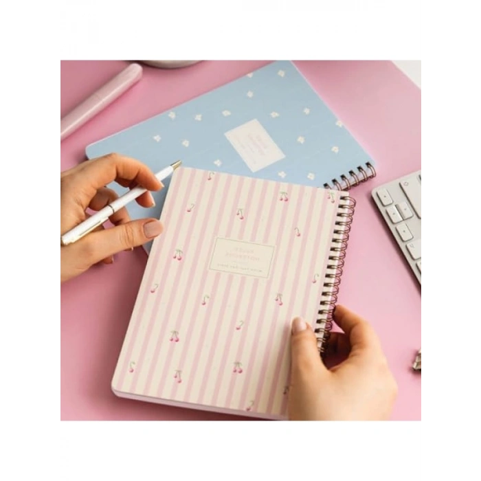 A5 Spiralli Çizgili Okul Defteri Seti (2li)