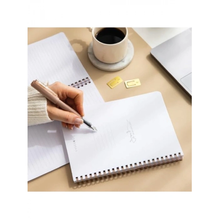 A5 Spiralli Çizgili Okul Defteri Seti, 2li, 80 Yaprak, Ders Programlı