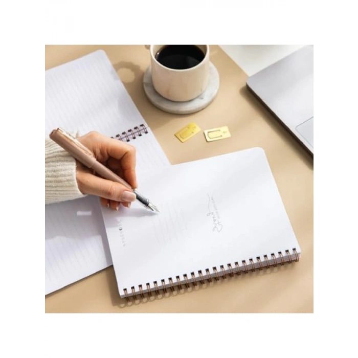 A5 Spiralli Çizgili Okul Defteri Seti - 4lü