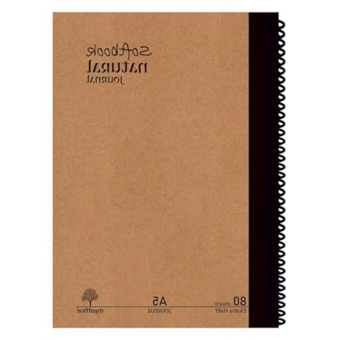 A5 Spiralli Defter, Sert Kapaklı, 80 Sayfa, Çizgili