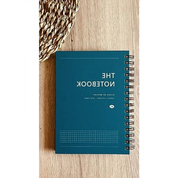 A5 Spiralli Not Defteri, 80 Yaprak Kareli, 8 Renk Seçeneği