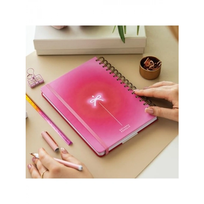 A5 Spiralli Süresiz Renkli Planlayıcı Ajanda