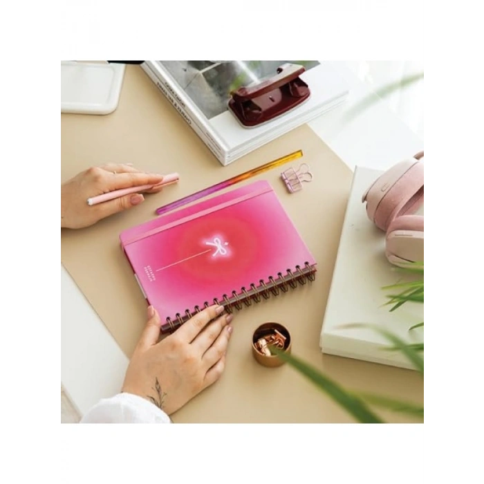 A5 Spiralli Süresiz Renkli Planlayıcı Ajanda